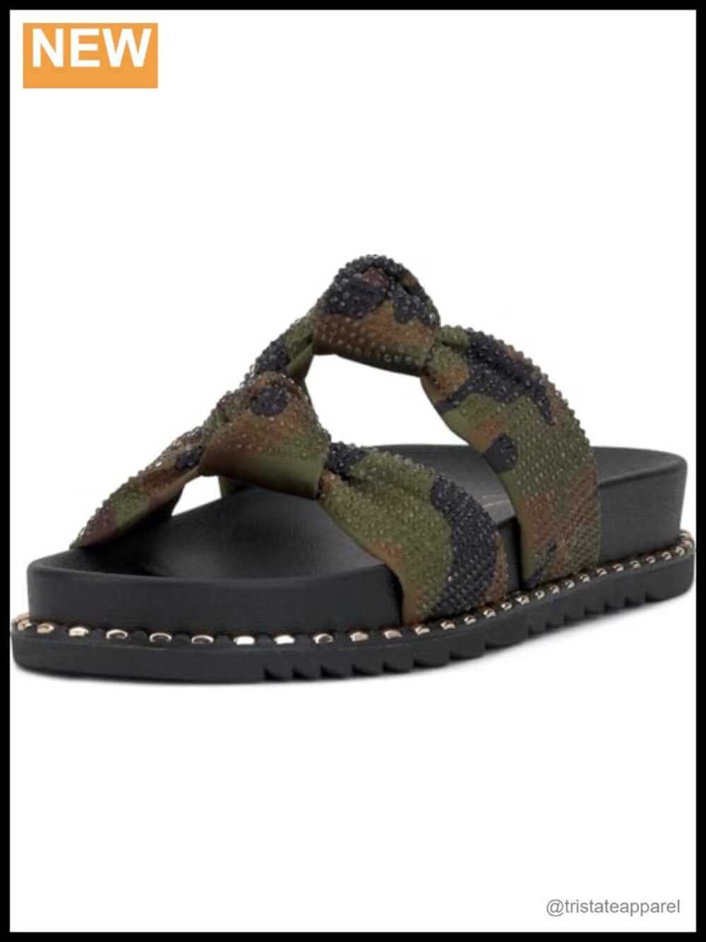 Jessica Simpson Caralyna Faux Leather Platform Slide Sandals